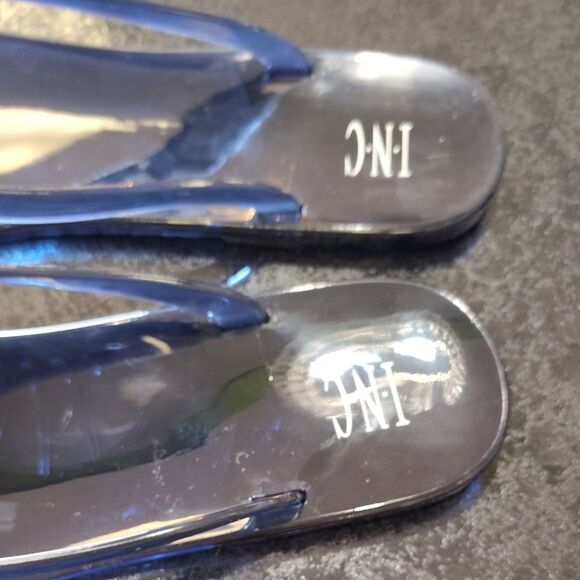 INC International Concepts Women's Glittery Blue Sandals - Picture 2 of 6
